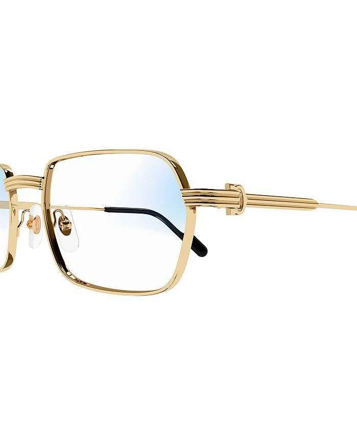 Premiere De Cartier 24 Carat Gold Plated Photochromatic Rectangular Sunglasses, 56mm 商品