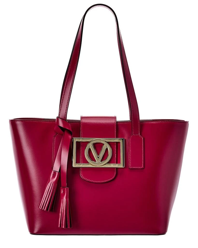 商品Mario Valentino|Valentino by Mario Valentino Delphine Super V Leather Tote,价格¥2359,第1张图片