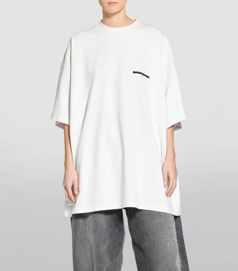 商品Balenciaga|Cotton Logo Oversized T-Shirt,价格¥4134,第3张图片详细描述
