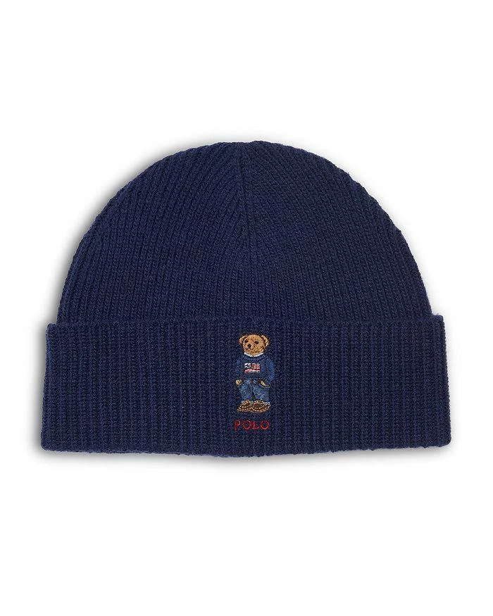 商品Ralph Lauren|Solid Flag Bear Beanie,价格¥435,第1张图片详细描述