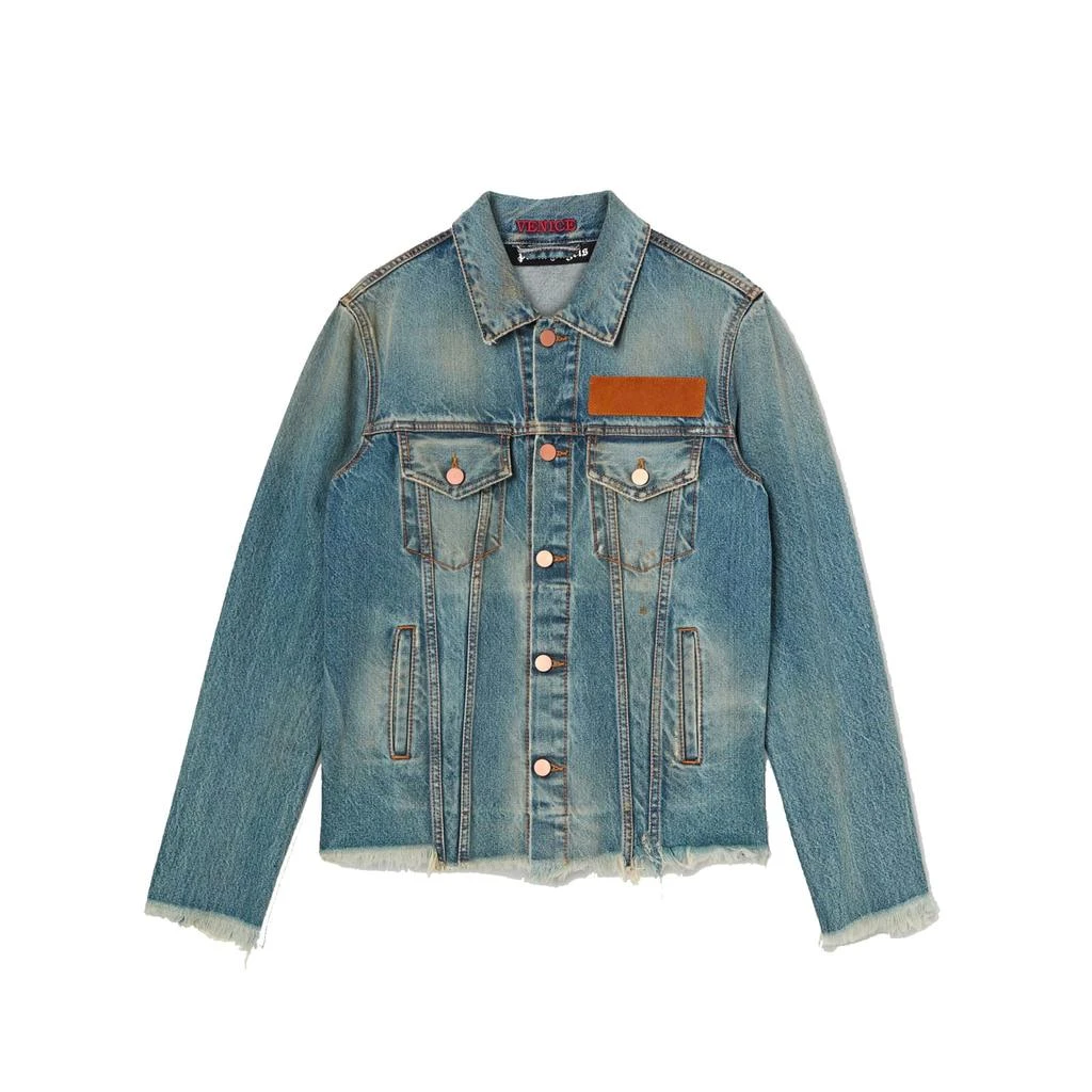 商品Palm Angels|Palm Angels Palm Embroidery Denim Jacket,价格¥5096,第1张图片