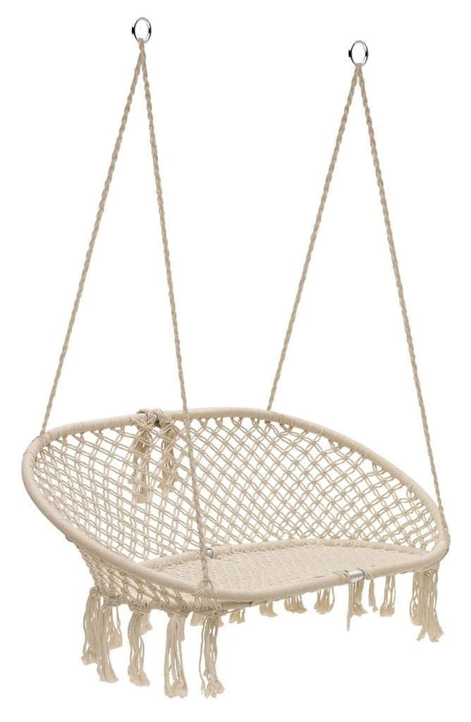 商品SORBUS|Macramé Hanging Hammock Chair,价格¥1186,第1张图片