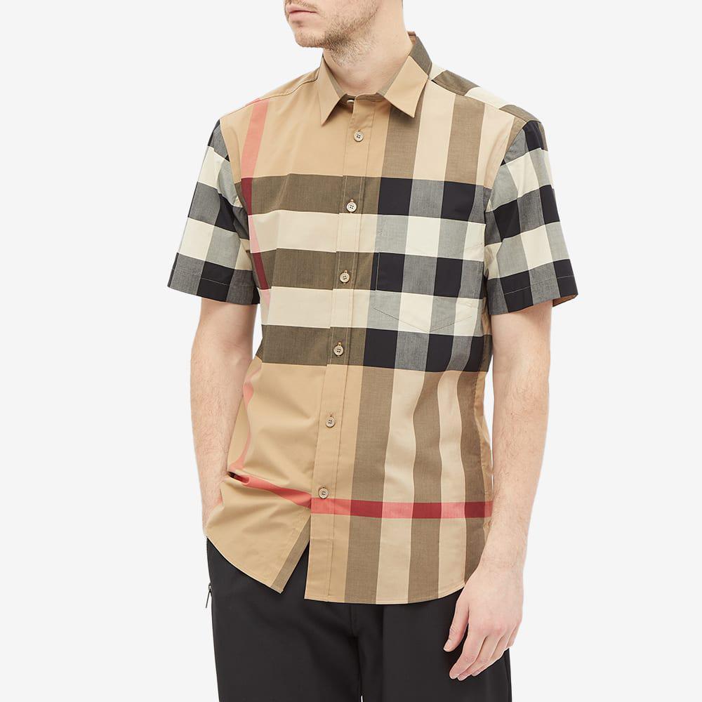 商品Burberry|Burberry Short Sleeve Somerton Check Shirt,价格¥2905,第6张图片详细描述