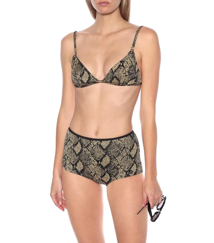 商品Solid & Striped|The Brigitte snake-effect bikini bottoms,价格¥565,第2张图片详细描述