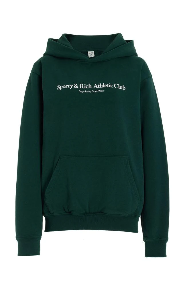 商品Sporty & Rich|Sporty & Rich - Women's Athletic Club Cotton Hoodie - Green - XS - Moda Operandi,价格¥544,第1张图片