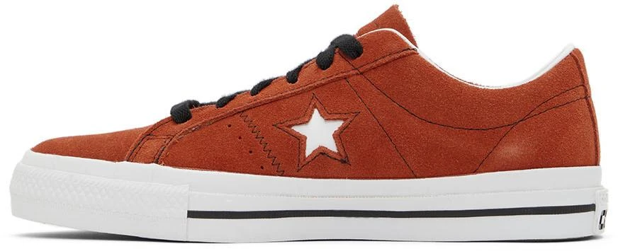 商品Converse|Orange Suede One Star Pro Sneakers,价格¥262,第3张图片详细描述