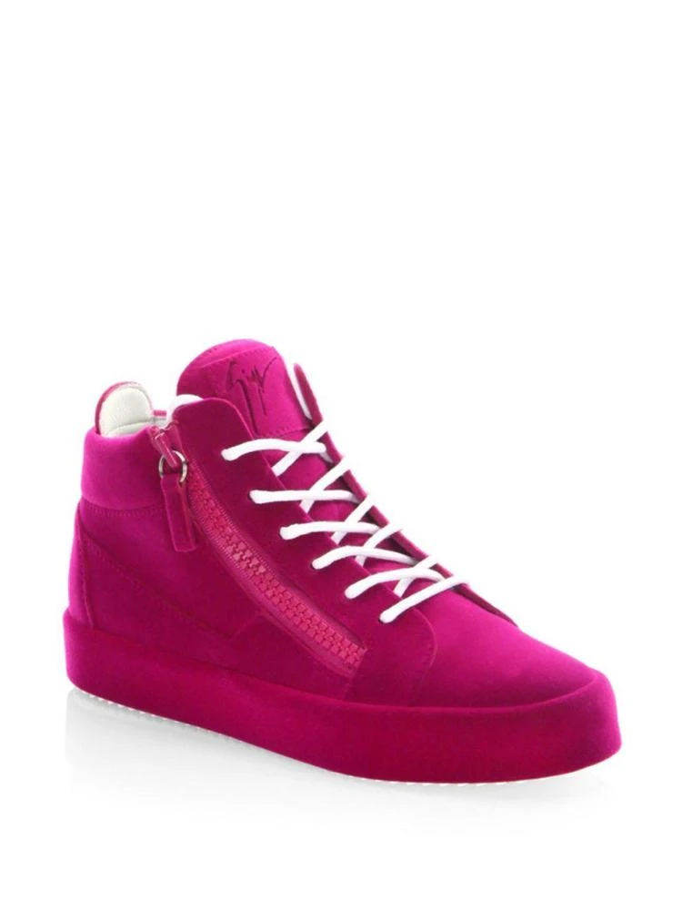 商品Giuseppe Zanotti|Giuseppe Zanotti - Round Toe Mid-Top Sneakers,价格¥2474,第1张图片