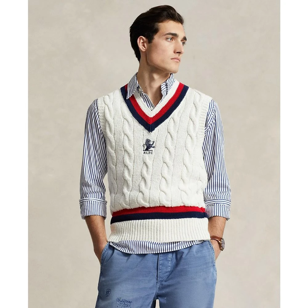 商品Ralph Lauren|Men's Cotton Cricket Sweater Vest,价格¥904,第1张图片