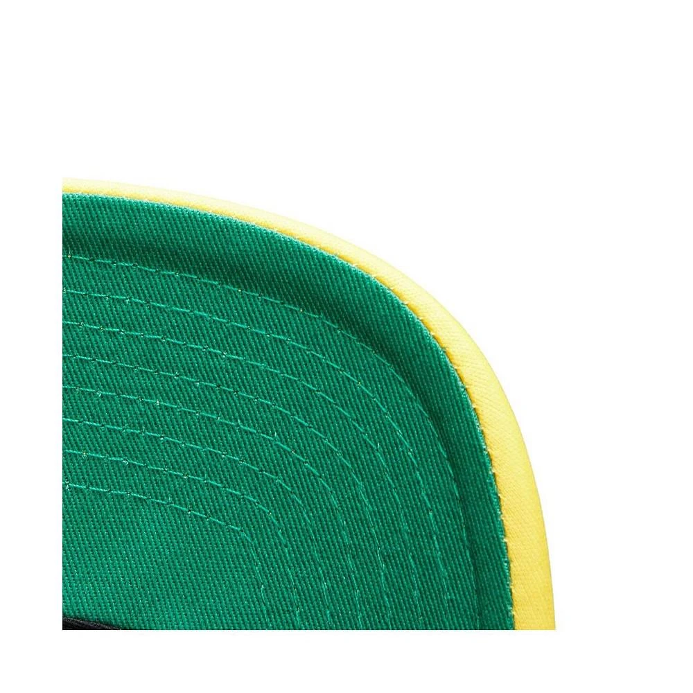 商品Mitchell & Ness|Men's Gold Los Angeles Lakers 2002 NBA Finals Champions Trucker Snapback Adjustable Hat,价格¥208,第2张图片详细描述