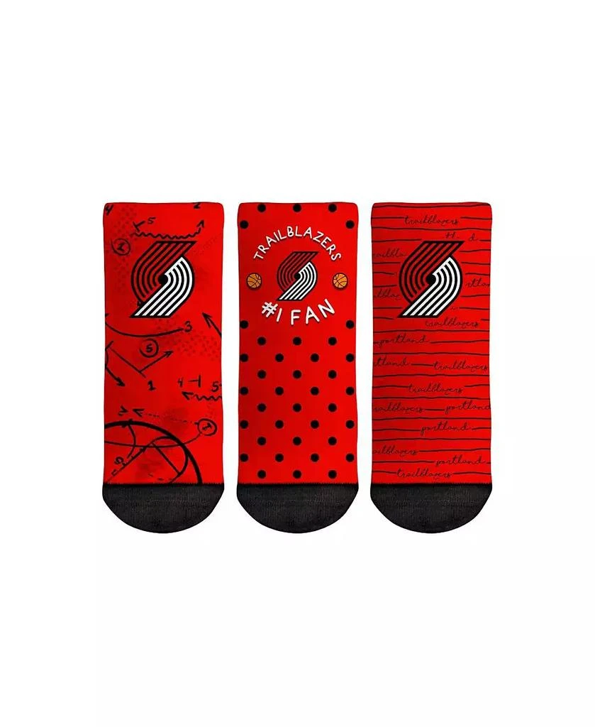 商品Rock 'Em|Toddler Boys and Girls Socks Portland Trail Blazers #1 Fan 3-Pack Crew Socks Set,价格¥150,第1张图片