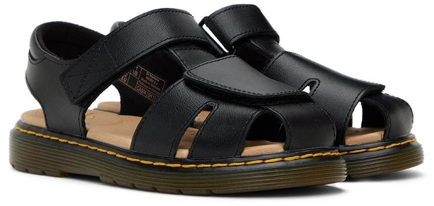 商品Dr. Martens|Kids Black Moby II Lamper Big Kids Sandals,价格¥421,第4张图片详细描述