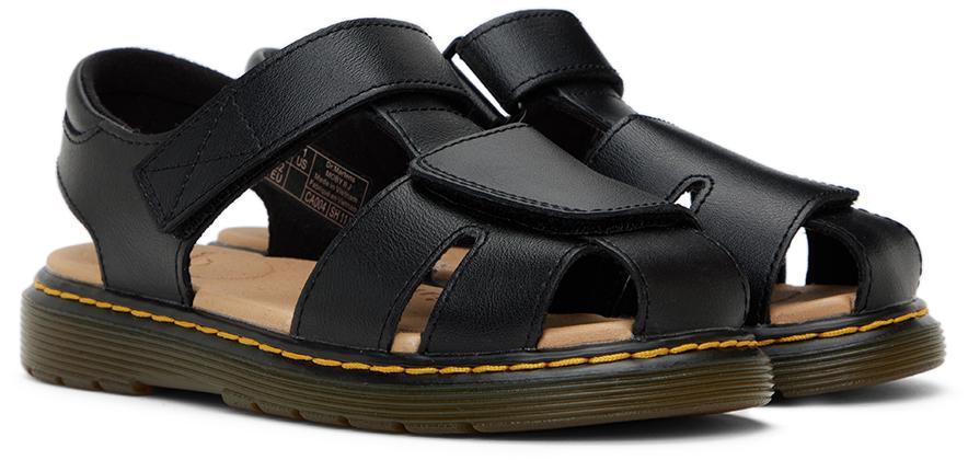 商品Dr. Martens|Kids Black Moby II Lamper Big Kids Sandals,价格¥524,第6张图片详细描述