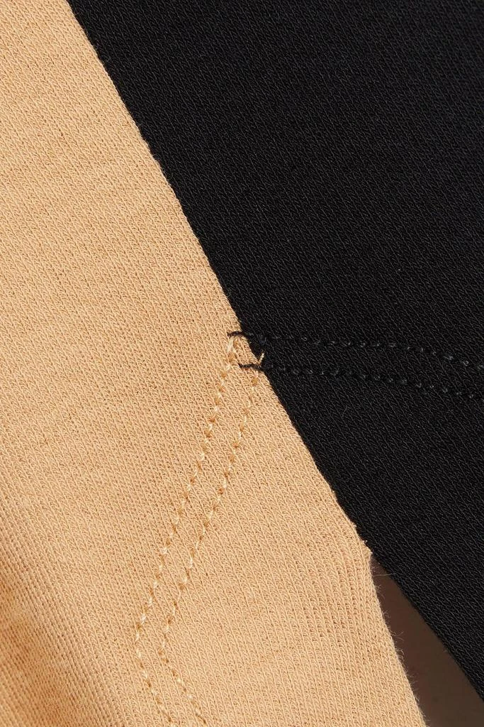 商品ROSETTA GETTY|Asymmetric two-tone cotton-jersey top,价格¥1164,第2张图片详细描述