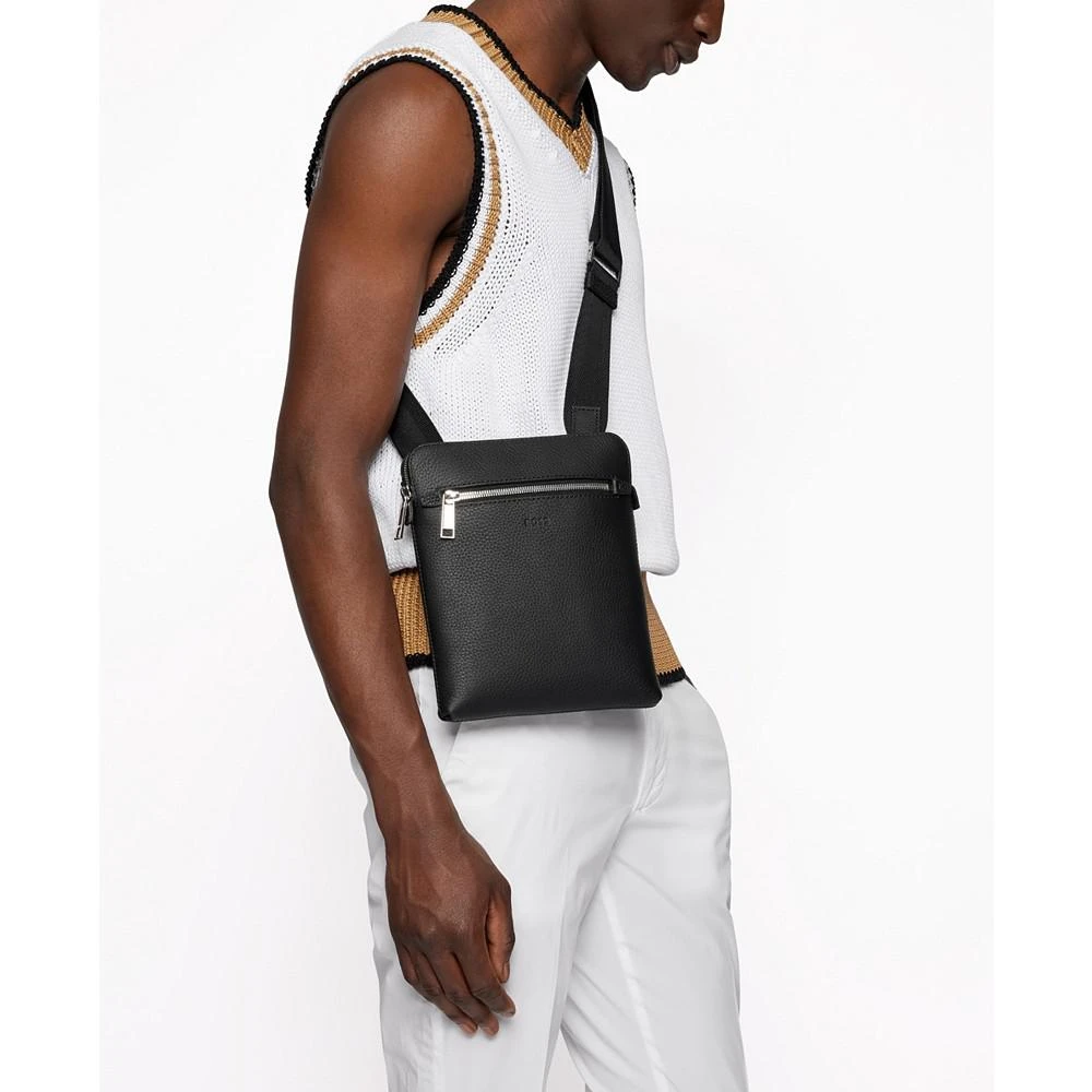 商品Hugo Boss|BOSS Men's Grained Italian-Leather Envelope Bag,价格¥1733,第4张图片详细描述