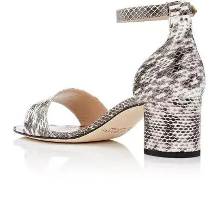 商品Manolo Blahnik|Lauratomod Snakeskin Sandals,价格¥4158,第3张图片详细描述