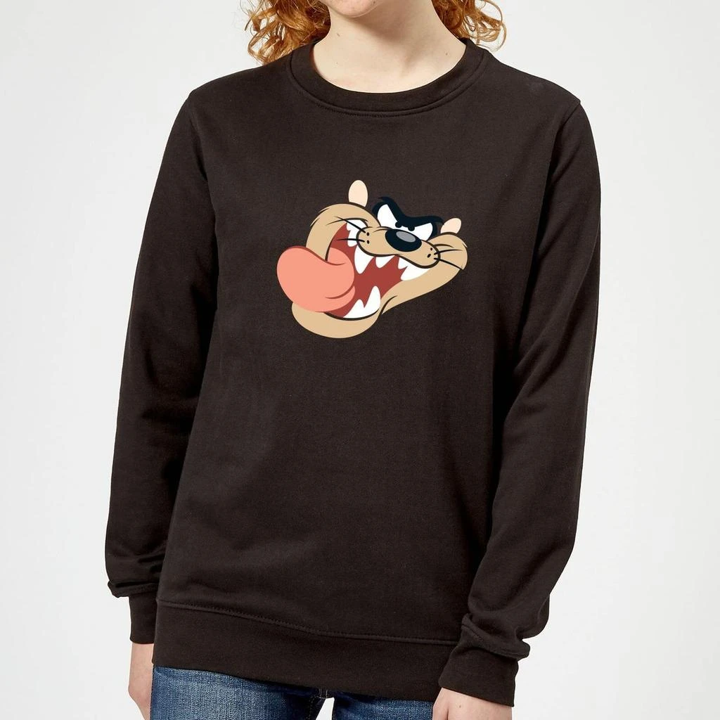 商品Original Hero|Looney Tunes Tasmanian Devil Face Women's Sweatshirt - Black,价格¥255,第1张图片详细描述