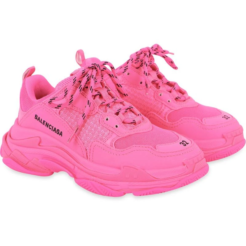 商品Balenciaga|Classic logo sneakers in bright pink,价格¥2974,第1张图片