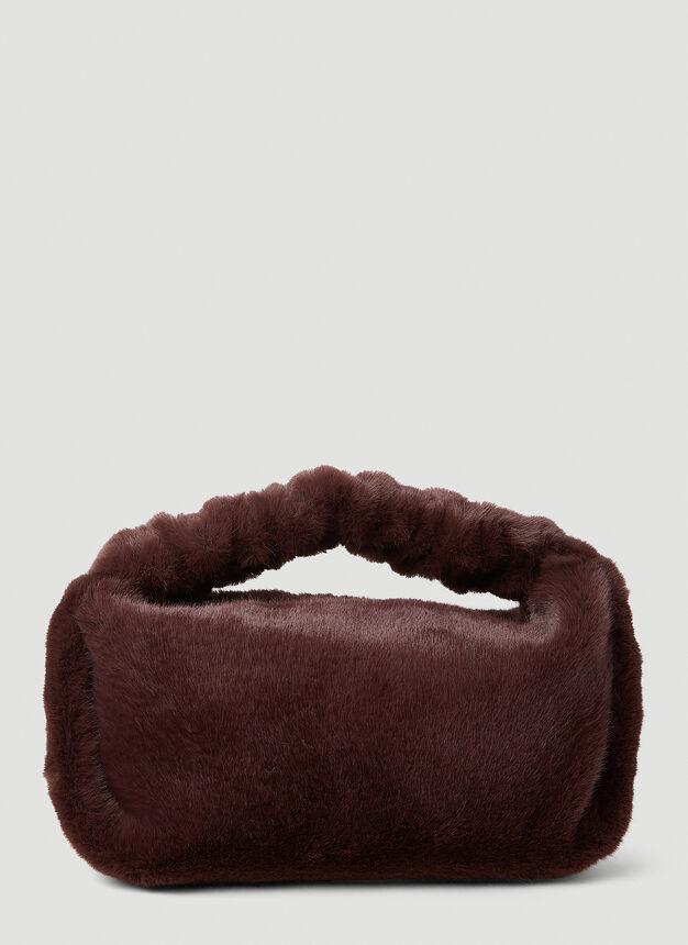 Scrunchie Small Handbag in Burgundy商品第3张图片规格展示