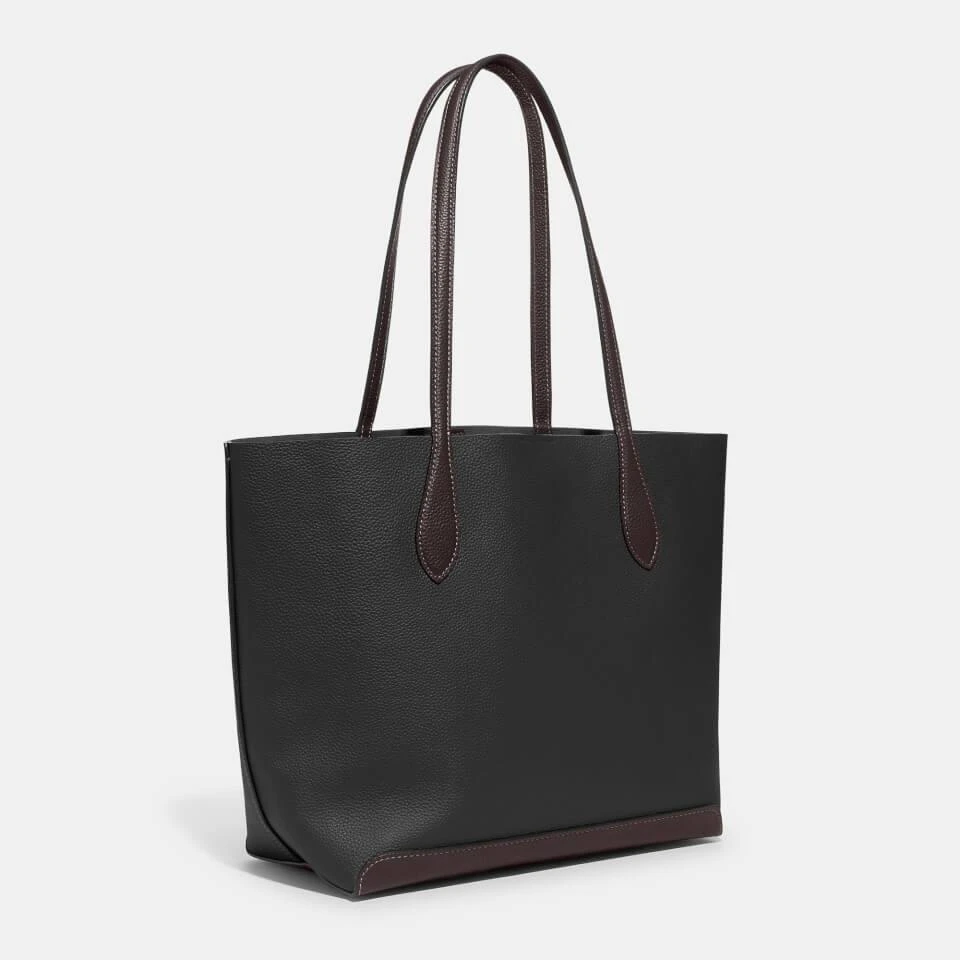 商品Coach|Coach Women's Colourblock Leather Kia Tote Bag - Black Multi,价格¥1303,第4张图片详细描述