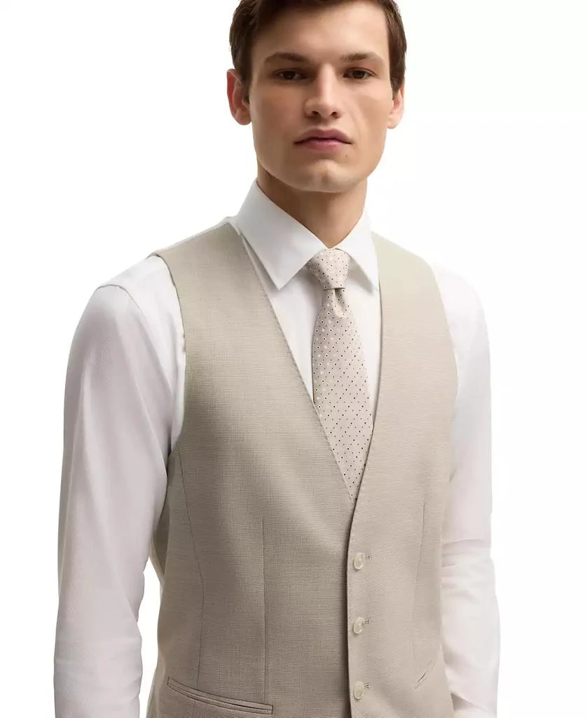 商品Hugo Boss|Men's Patterned Stretch Wool Slim-Fit Three-Piece Suit,价格¥5143,第5张图片详细描述