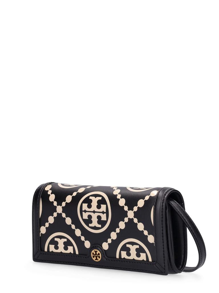 T Monogram Contrast Wallet Crossbody Bag商品第2张图片规格展示