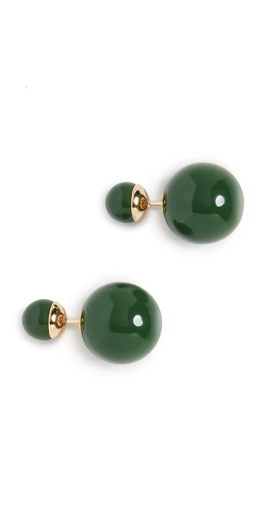 商品Shashi|SHASHI Verde 双球形耳环,价格¥647,第1张图片