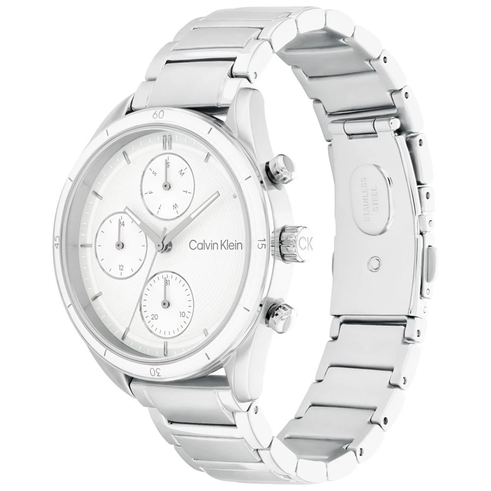 商品Calvin Klein|Women's Silver-Tone Stainless Steel Bracelet Watch 38mm,价格¥1011,第2张图片详细描述