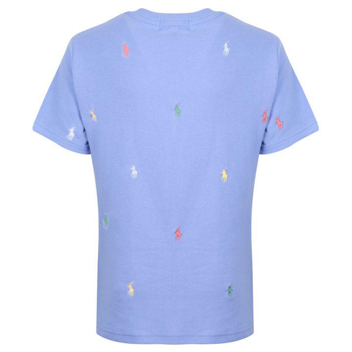 Blue Repeat Pony Logo Short Sleeve T Shirt商品第4张图片规格展示