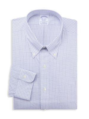商品Brooks Brothers|布克兄弟男士棉质格子衬衣,价格¥221,第1张图片
