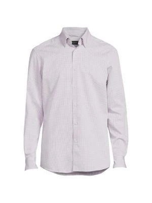商品Zegna|Tailored-Fit Checked Shirt,价格¥871,第3张图片详细描述