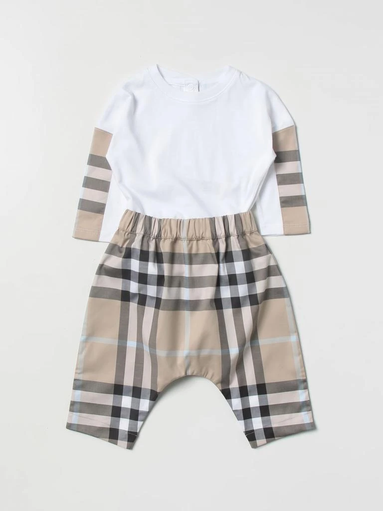 商品Burberry|Burberry jumpsuit for baby,价格¥1628,第1张图片