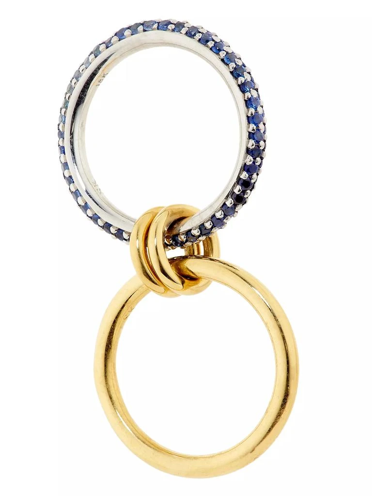 商品Spinelli Kilcollin|Saks Ombré Exclusive Two-Tone 18K Gold &amp; Blue Sapphire Linked Rings,价格¥41983,第3张图片详细描述