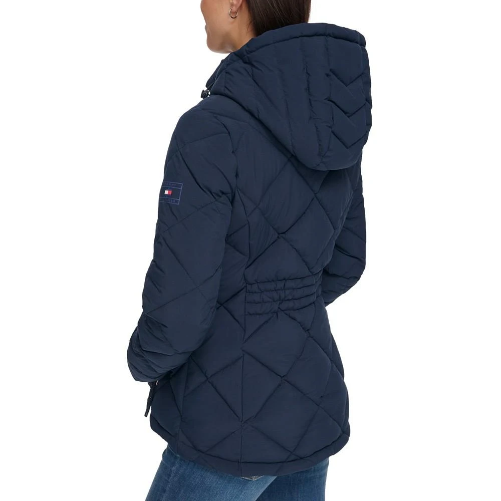 商品Tommy Hilfiger|Women's Diamond Quilted Hooded Packable Puffer Coat, Created for Macy's,价格¥768,第2张图片详细描述