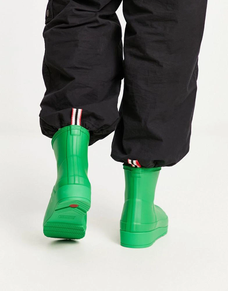 商品Hunter|Hunter Original exclusive play short wellington boot in green,价格¥526,第3张图片详细描述