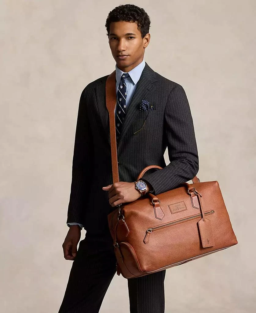 商品Ralph Lauren|Men's Pebbled Leather Duffel Bag,价格¥2623,第4张图片详细描述