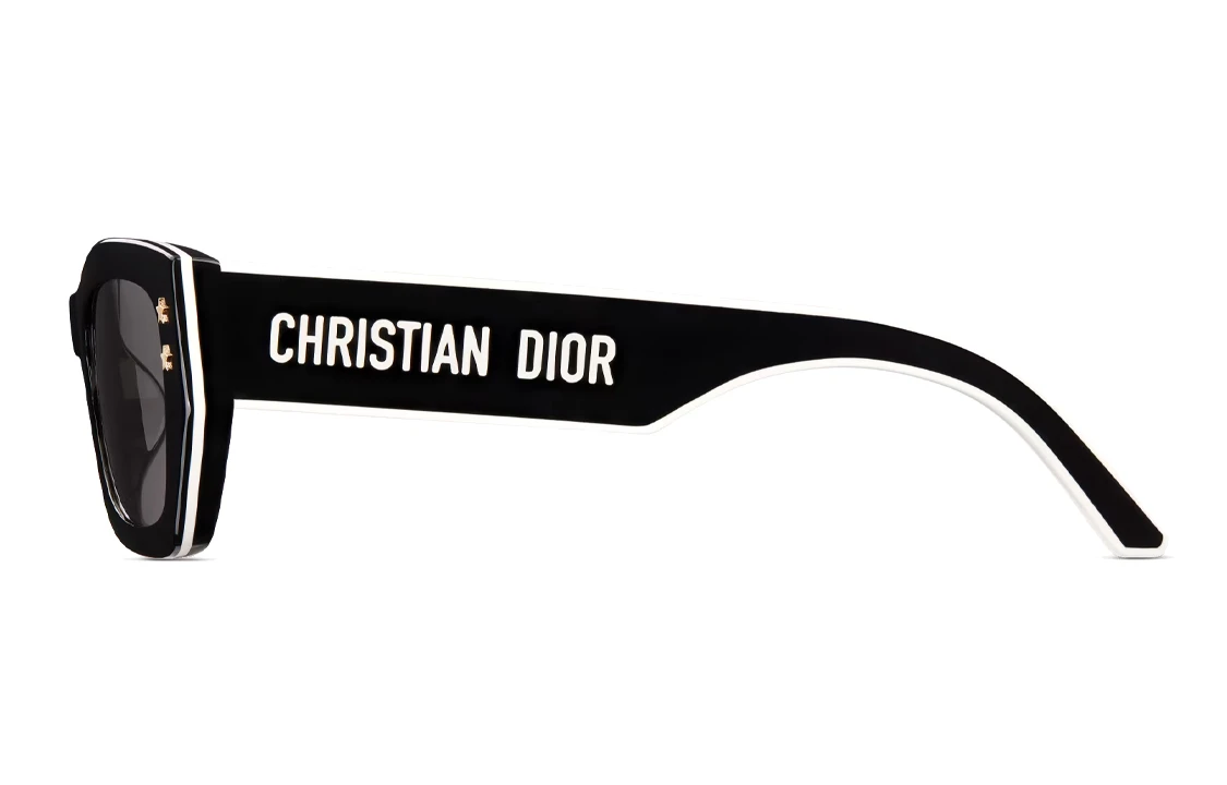 商品[国内直发] Dior|迪奥 侧面Logo字母 黑色 板材镜架 不规则形 太阳眼镜 女款,价格¥2271,第10张图片详细描述