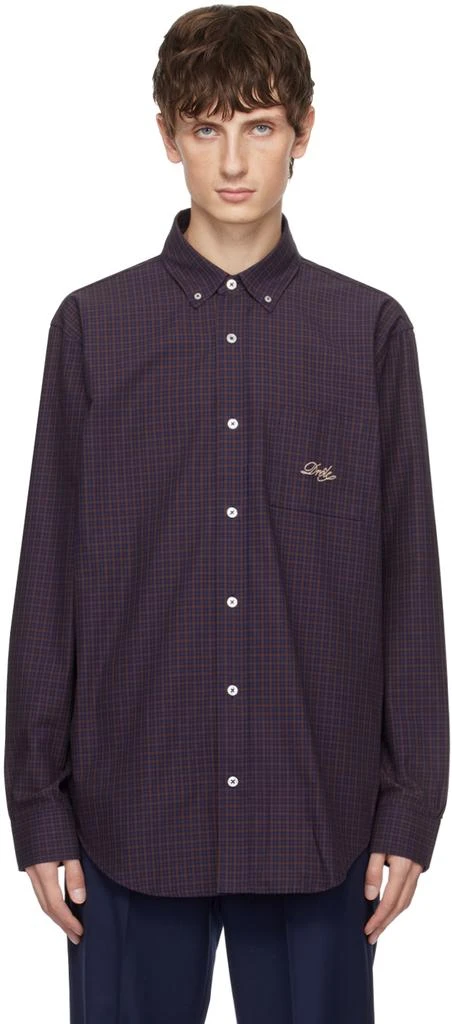 商品Drôle de Monsieur|Brown 'La Chemise Carreaux' Shirt,价格¥736,第1张图片