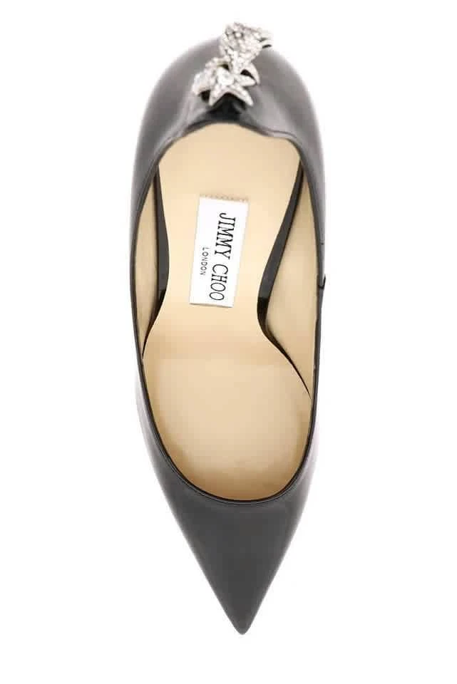 商品Jimmy Choo|Spruce 95 Patent Leather Pumps In Black,价格¥3366,第3张图片详细描述