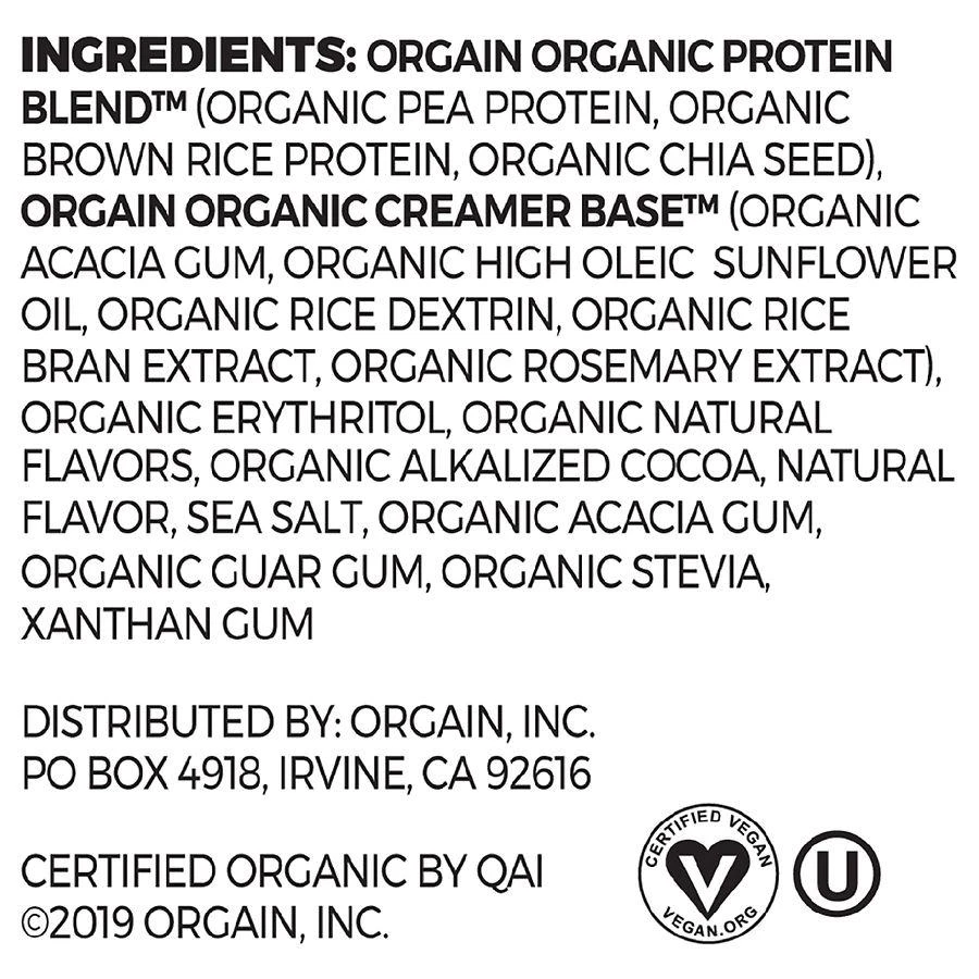 商品Orgain|Organic Plant Based Protein Powder,价格¥153,第3张图片详细描述
