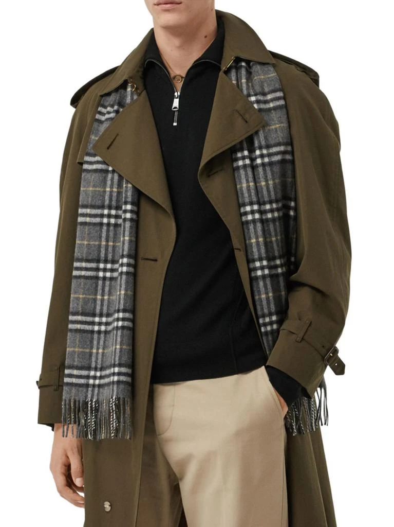 商品Burberry|Vintage Checked Cashmere Scarf,价格¥3202,第2张图片详细描述