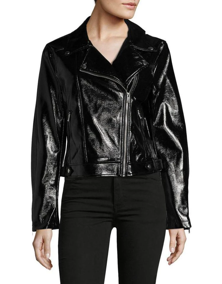 商品Miss Selfridge|Asymmetric Zip-Front Moto Jacket,价格¥451,第2张图片详细描述
