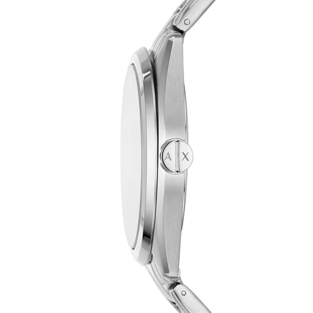 商品Armani Exchange|Men's Silver-tone Stainless Steel Watch 43mm,价格¥674,第3张图片详细描述