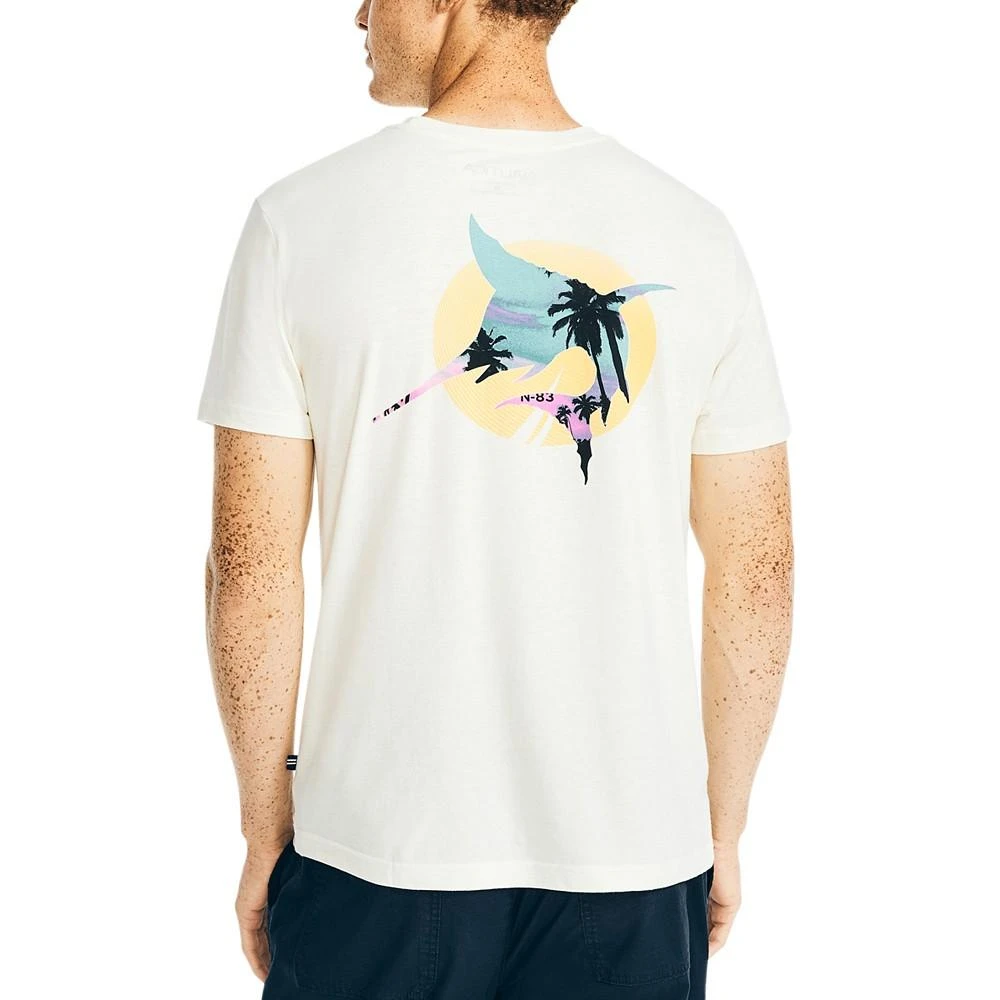 商品Nautica|Men's Sustainably Crafted Fishing Pocket T-shirt,价格¥127,第2张图片详细描述