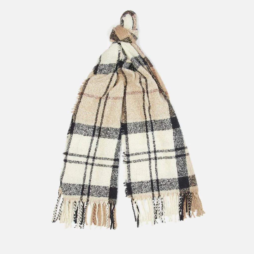 商品The Hut|Barbour Tartan Checked Print Boucle Scarf,价格¥281,第1张图片