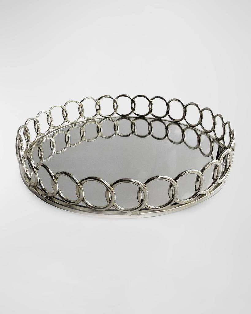 商品American Atelier|Looped Silver Round Tray,价格¥700,第1张图片