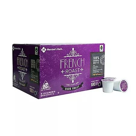 商品Member's Mark|Member's Mark Dark Roast Coffee Pods, French, 100 ct.,价格¥245,第2张图片详细描述