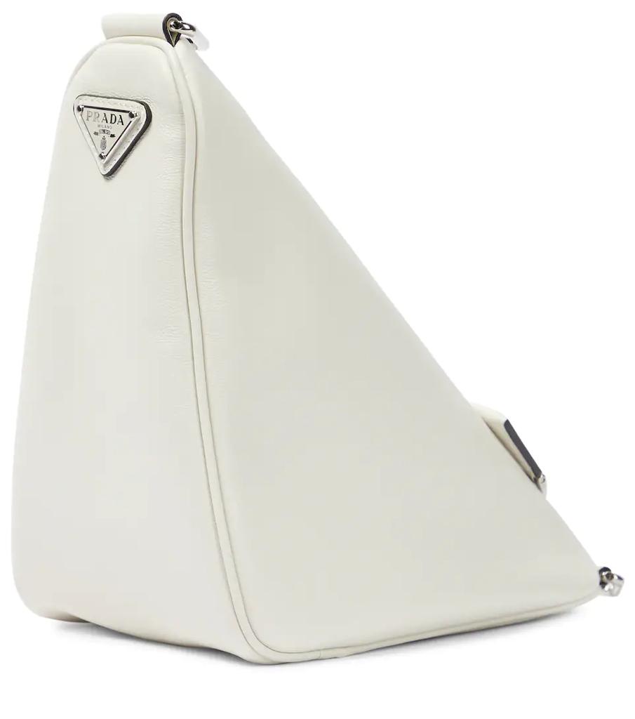 Triangle leather shoulder bag商品第4张图片规格展示