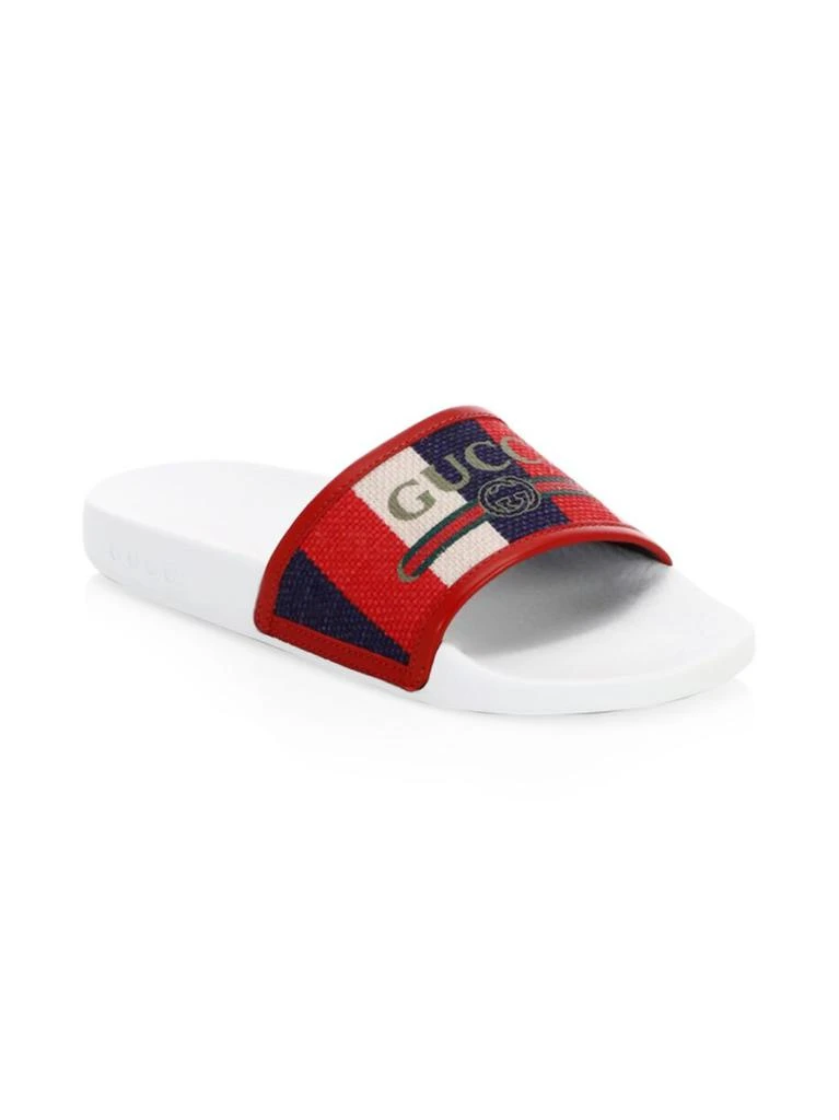 商品Gucci|Pursuit Gucci Canvas Pool Slides,价格¥1393,第2张图片详细描述