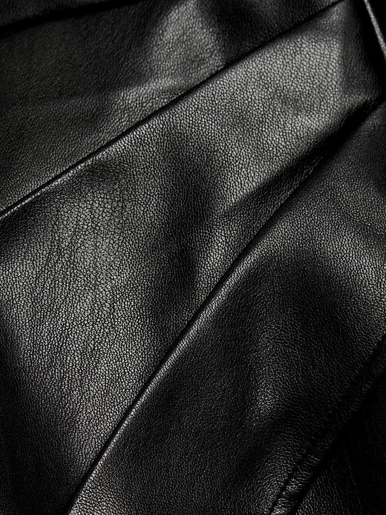 Gathered Vegan Leather Skirt 商品