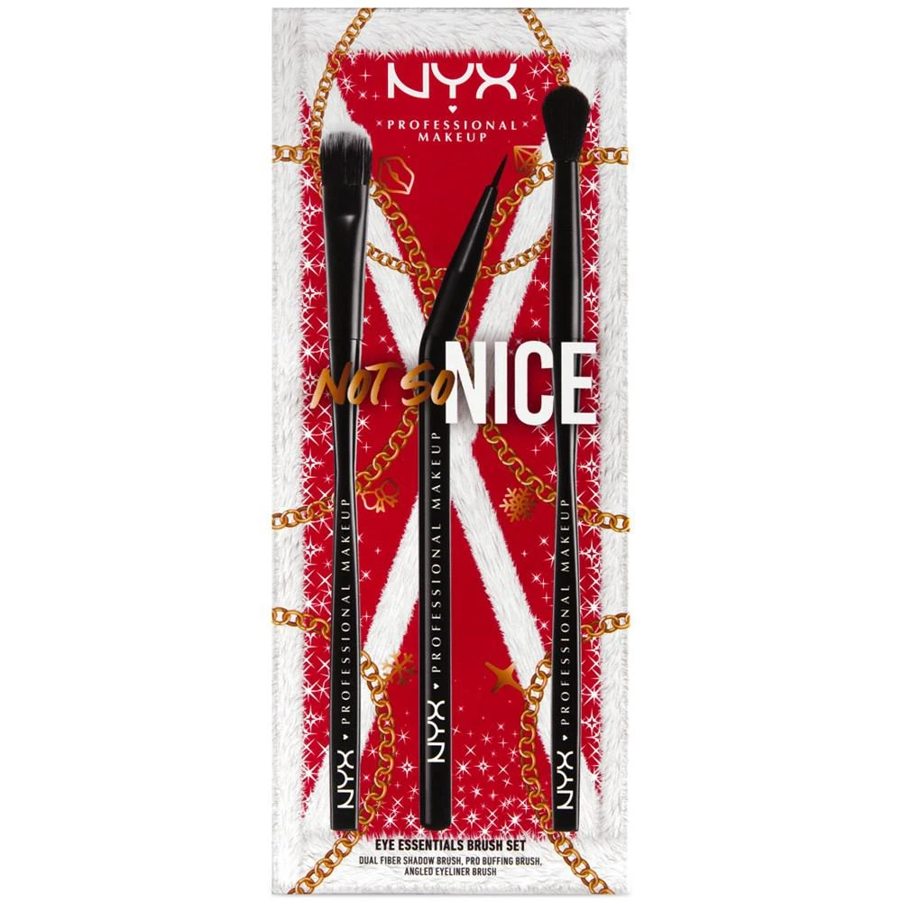 商品NYX Professional Makeup|3-Pc. Eye Essentials Brush Set,价格¥94,第1张图片
